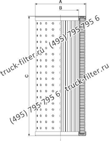 CF-025-4-1801 фильтр гидравлики цилиндрического типа с фильтрацией снаружи