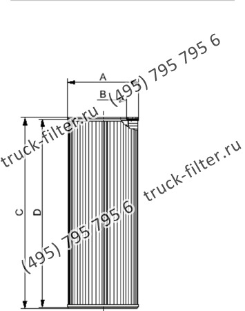 CF-1-1400-A25-N-A фильтр гидравлики цилиндрического типа с фильтрацией снаружи