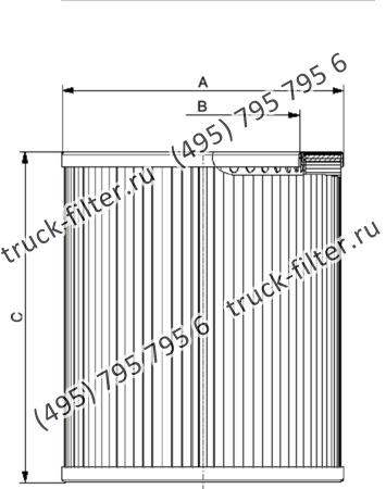 CF-8-087-A25-N-A фильтр гидравлики цилиндрического типа с фильтрацией снаружи