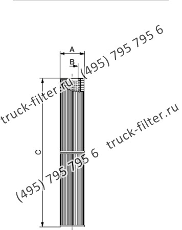 CF-8-760-A10-N-A фильтр гидравлики цилиндрического типа с фильтрацией снаружи