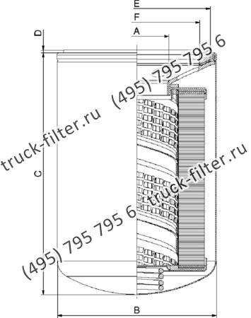 CSG-070-6-0-P10-A накручивающийся фильтр гидравлики для систем до 12 bar (американский тип фланца)