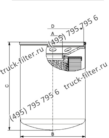 CSG-100-6-0-A25-A накручивающийся фильтр гидравлики для систем до 12 bar (американский тип фланца)