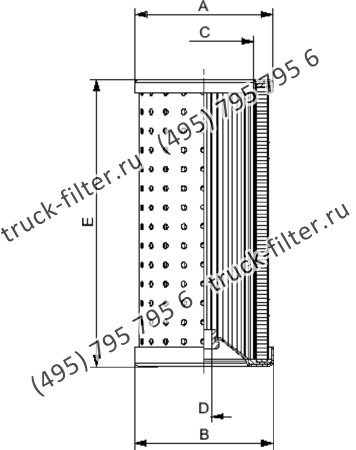 MR-45-FD-P10-A фильтр гидравлики корзинчатого типа с фильтрацией от центра