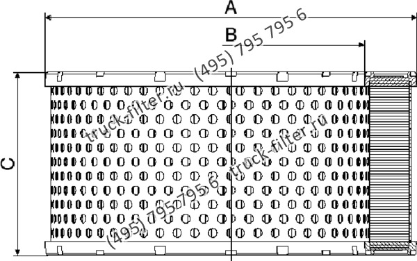 CA-1027 фильтр очистки воздуха