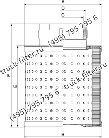 CA-2188 фильтр очистки воздуха