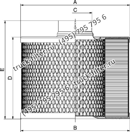 CA-2191 фильтр очистки воздуха