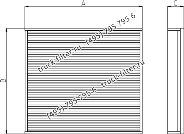 CF-001-6-0108 фильтр гидравлики цилиндрического типа с фильтрацией снаружи
