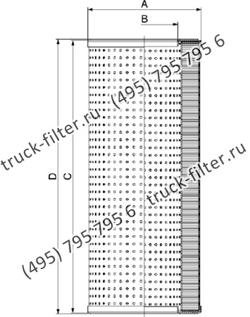 CF-0101-14-P25-N-A фильтр гидравлики цилиндрического типа с фильтрацией снаружи