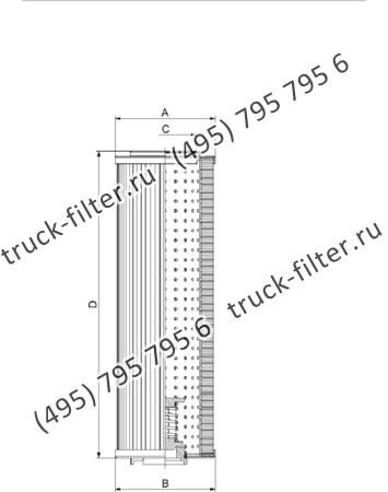 CF-01-E-1201-B-A06-N-A фильтр гидравлики цилиндрического типа с фильтрацией снаружи