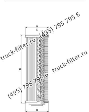 CF-01-E-120-B-A03-N-A фильтр гидравлики цилиндрического типа с фильтрацией снаружи