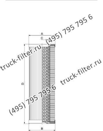 CF-01-E-210-S-A03-N-A фильтр гидравлики цилиндрического типа с фильтрацией снаружи