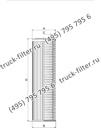 CF-01-E-631-S-A03-N-V фильтр гидравлики цилиндрического типа с фильтрацией снаружи