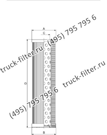 CF-01-E-70-S-A03-N-A фильтр гидравлики цилиндрического типа с фильтрацией снаружи
