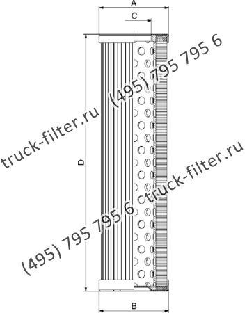 CF-01-E-70-S-M250-N-A фильтр гидравлики цилиндрического типа с фильтрацией снаружи