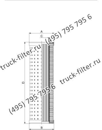 CF-01-TS-310-B-A10-N-A фильтр гидравлики цилиндрического типа с фильтрацией снаружи