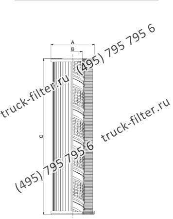CF-025-4-1403 фильтр гидравлики цилиндрического типа с фильтрацией снаружи