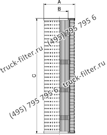 CF-025-4-1901 фильтр гидравлики цилиндрического типа с фильтрацией снаружи