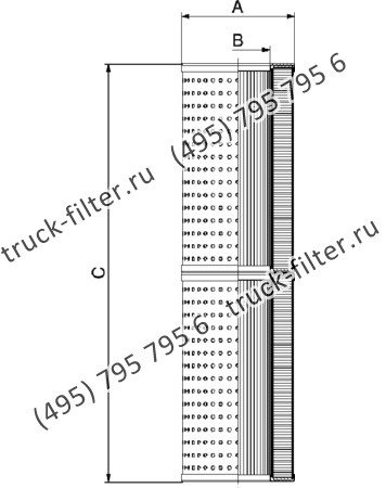 CF-025-4-1904 фильтр гидравлики цилиндрического типа с фильтрацией снаружи