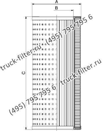 CF-025-4-2108 фильтр гидравлики цилиндрического типа с фильтрацией снаружи