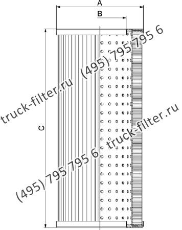 CF-025-4-2112 фильтр гидравлики цилиндрического типа с фильтрацией снаружи