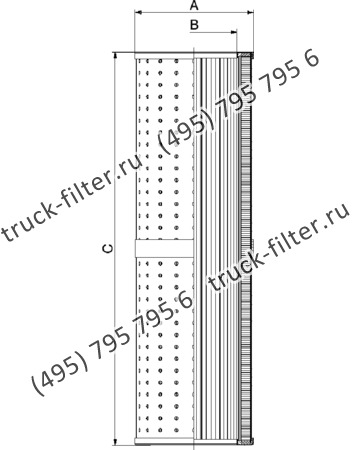 CF-025-4-2142 фильтр гидравлики цилиндрического типа с фильтрацией снаружи