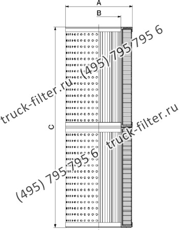 CF-025-4-2420 фильтр гидравлики цилиндрического типа с фильтрацией снаружи
