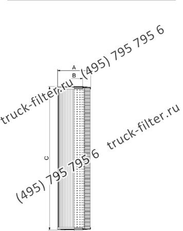 CF-025-4-3250 фильтр гидравлики цилиндрического типа с фильтрацией снаружи