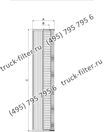 CF-025-4-3251 фильтр гидравлики цилиндрического типа с фильтрацией снаружи