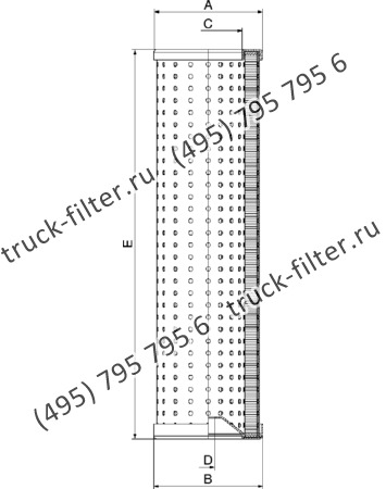 CF-045-4-0063 фильтр гидравлики цилиндрического типа с фильтрацией снаружи