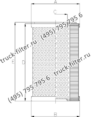 CF-045-4-0133 фильтр гидравлики цилиндрического типа с фильтрацией снаружи
