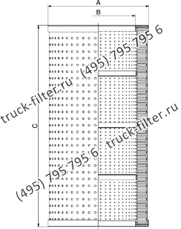 CF-065-4-0180 фильтр гидравлики цилиндрического типа с фильтрацией снаружи