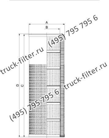 CF-065-4-0304 фильтр гидравлики цилиндрического типа с фильтрацией снаружи