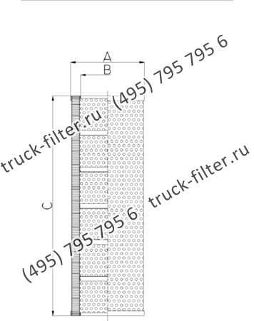 CF-065-4-0491 фильтр гидравлики цилиндрического типа с фильтрацией снаружи