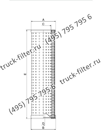 CF-065-4-0568 фильтр гидравлики цилиндрического типа с фильтрацией снаружи