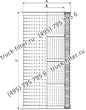 CF-065-4-0616 фильтр гидравлики цилиндрического типа с фильтрацией снаружи