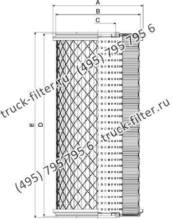 CF-065-4-0956 фильтр гидравлики цилиндрического типа с фильтрацией снаружи