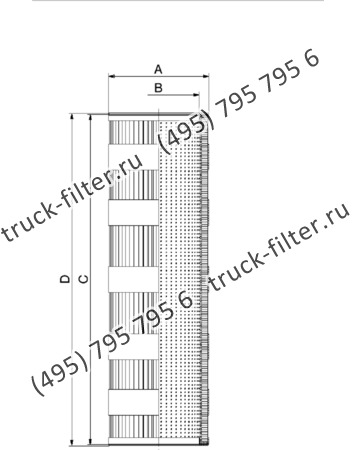 CF-065-4-1018 фильтр гидравлики цилиндрического типа с фильтрацией снаружи