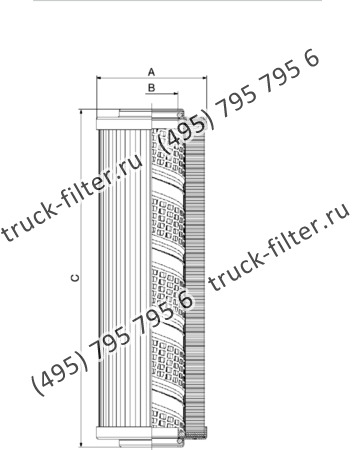 CF-065-4-1127 фильтр гидравлики цилиндрического типа с фильтрацией снаружи