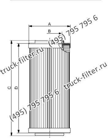 CF-1-360-A03-N-A фильтр гидравлики цилиндрического типа с фильтрацией снаружи