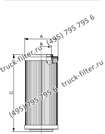 CF-1-361-A06-N-A фильтр гидравлики цилиндрического типа с фильтрацией снаружи