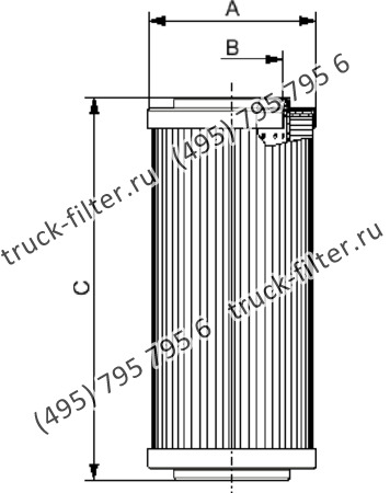 CF-1-361-M25-N-A фильтр гидравлики цилиндрического типа с фильтрацией снаружи