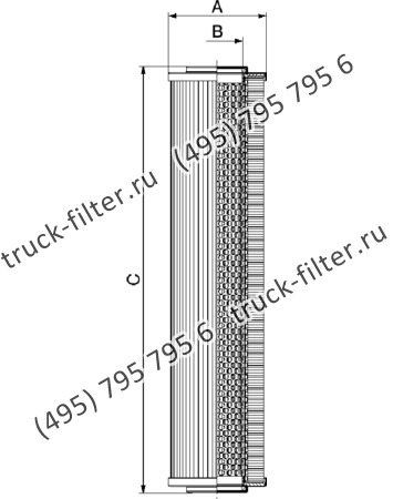 CF-1-901-P10-N-A фильтр гидравлики цилиндрического типа с фильтрацией снаружи
