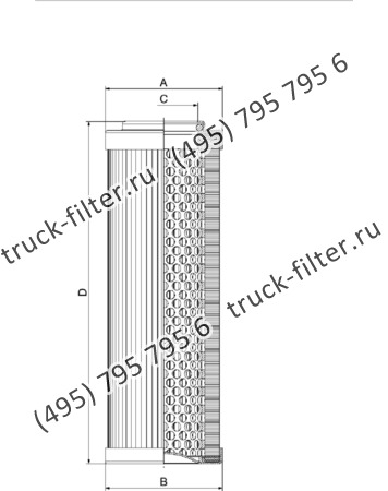 CF-2-0015-A06-N-A фильтр гидравлики цилиндрического типа с фильтрацией снаружи