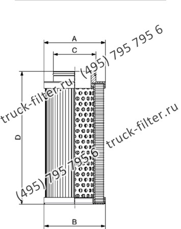 CF-32-P-2-A10-N-V фильтр гидравлики цилиндрического типа с фильтрацией снаружи