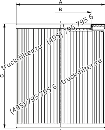 CF-8-087-M10-N-A фильтр гидравлики цилиндрического типа с фильтрацией снаружи