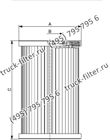 CF-8-362-A03-H-A фильтр гидравлики цилиндрического типа с фильтрацией снаружи