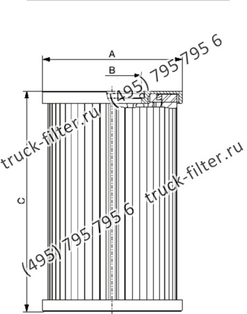 CF-8-362-A10-N-A фильтр гидравлики цилиндрического типа с фильтрацией снаружи