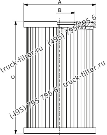 CF-8-362-M10-N-A фильтр гидравлики цилиндрического типа с фильтрацией снаружи