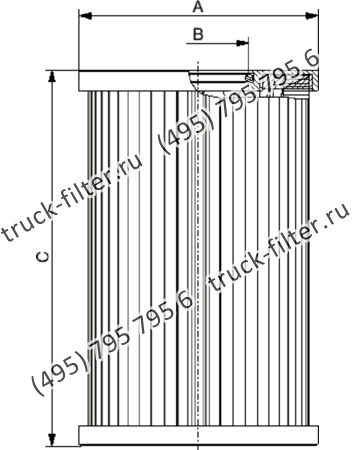 CF-8-362-M60-H-A фильтр гидравлики цилиндрического типа с фильтрацией снаружи