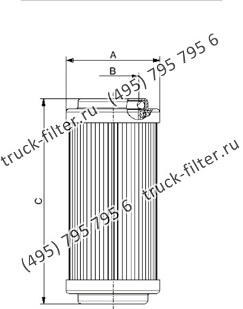 CF-8-493-A25-N-A фильтр гидравлики цилиндрического типа с фильтрацией снаружи